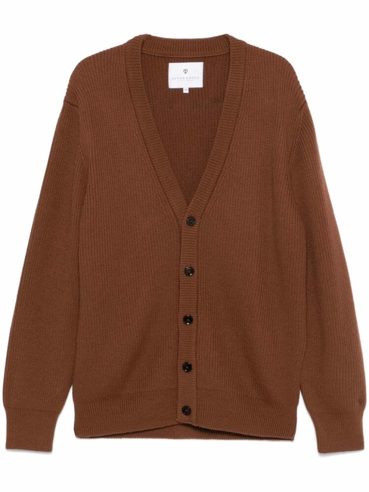 SEVEN GAUGE wool cardigan - Brown Cover