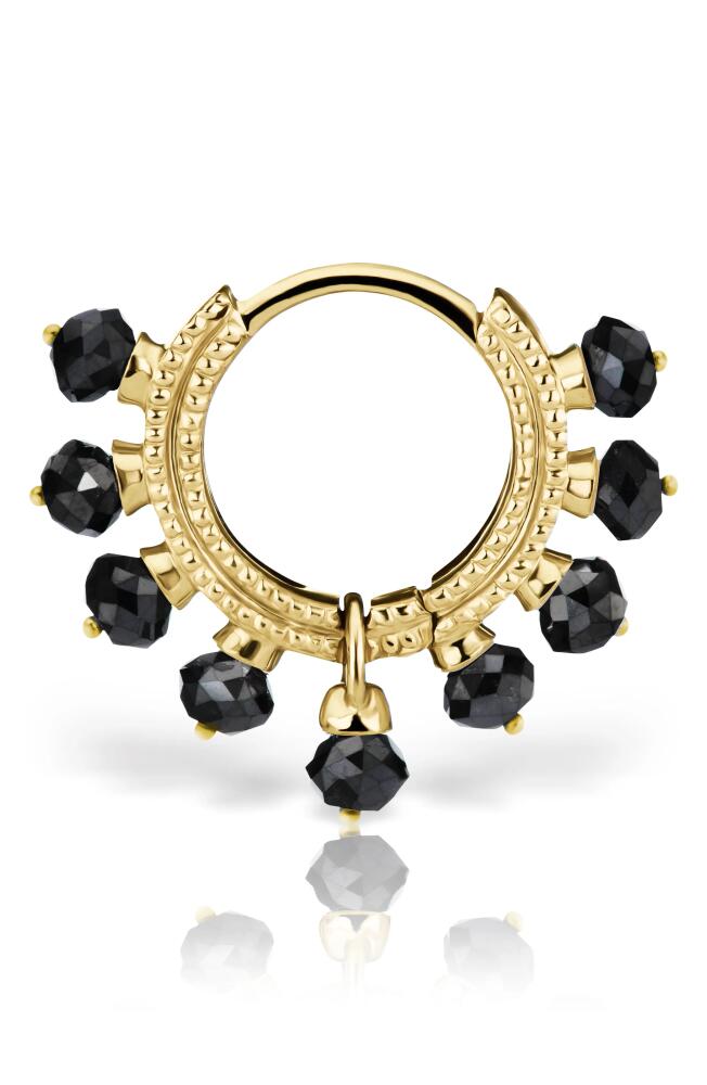 Maria Tash Coronet Black Diamond Earring in Yellow Gold Cover