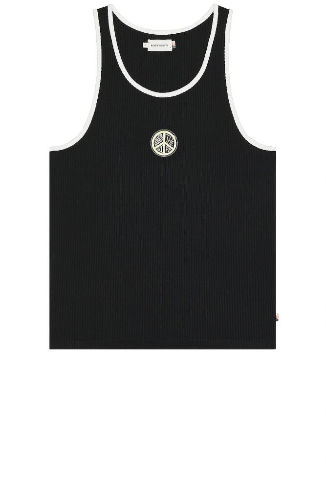 Honor The Gift A-Spring Binded Rib Tank in Black Cover