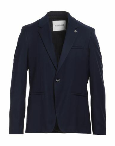 Officina 36 Man Blazer Midnight blue Polyester, Viscose, Elastane Cover