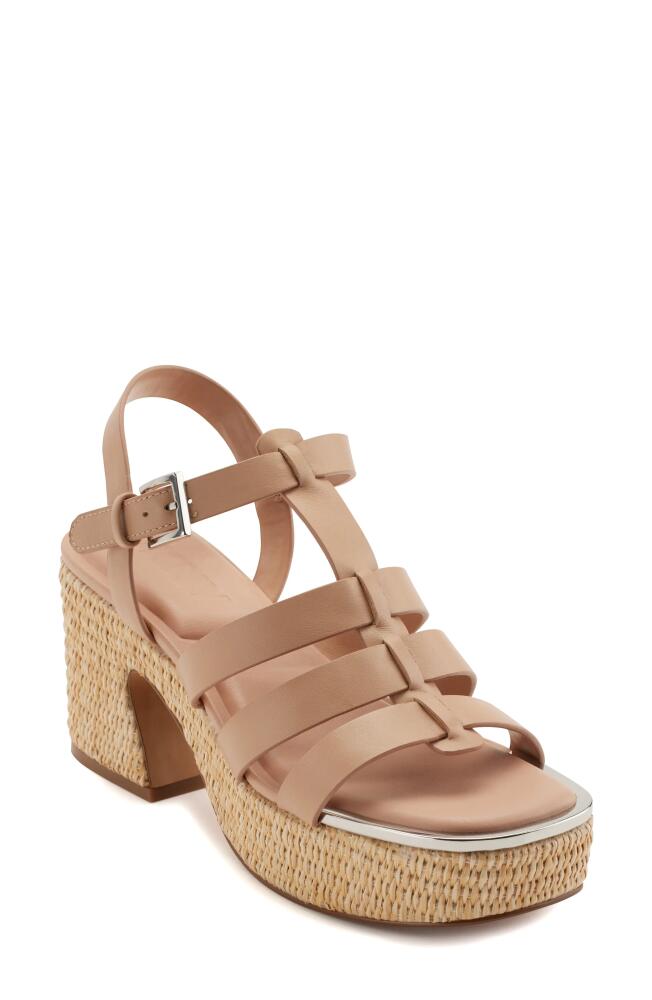 DKNY Fisherman Platform Sandal in Rose Beige Cover