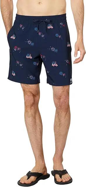 TravisMathew Poolside Patriot (Total Eclipse) Men's Shorts Cover