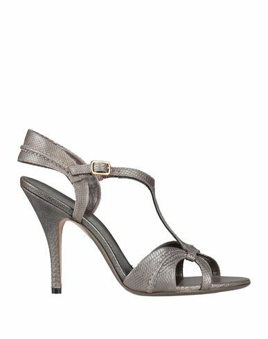 Ferragamo Woman Sandals Grey Leather Cover