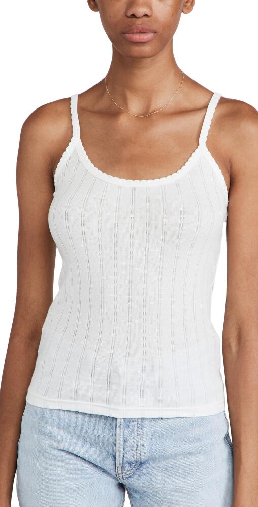 Leset Pointelle Classic Tank Top White Cover