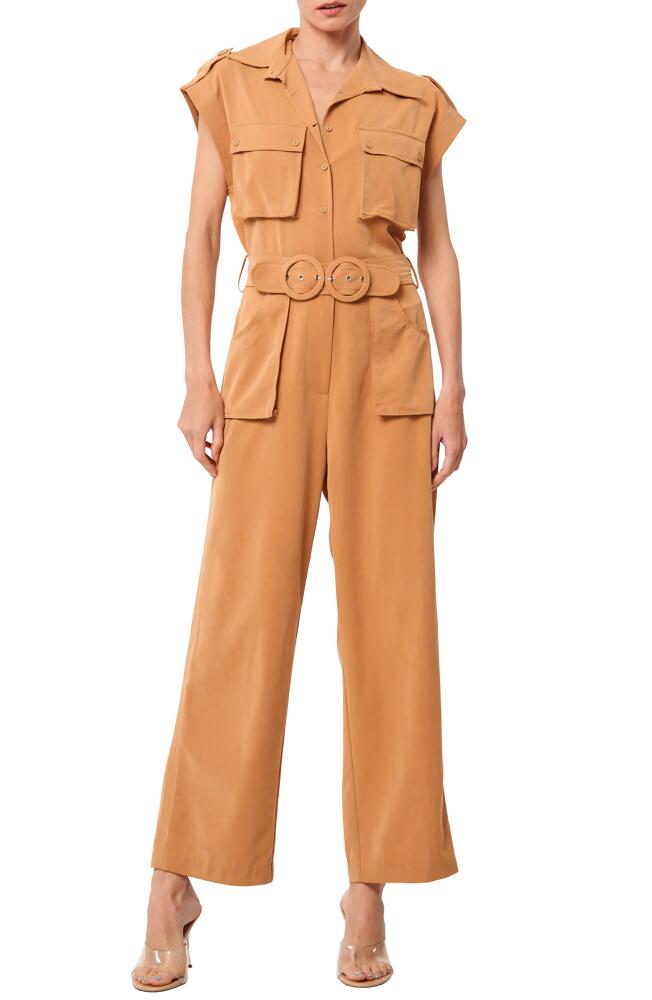 CIEBON Joelle Cap Sleeve Jumpsuit in Tan Cover