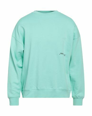 Hinnominate Man Sweatshirt Light green Cotton Cover