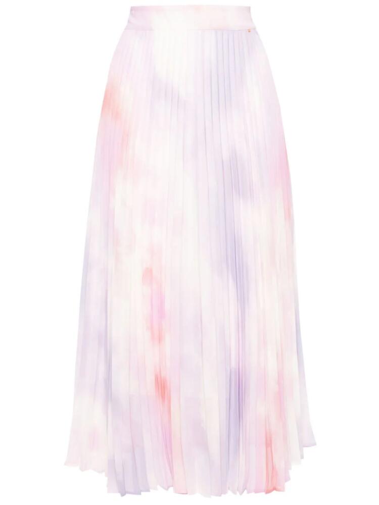 BOSS tie-dye pleated midi skirt - Purple Cover