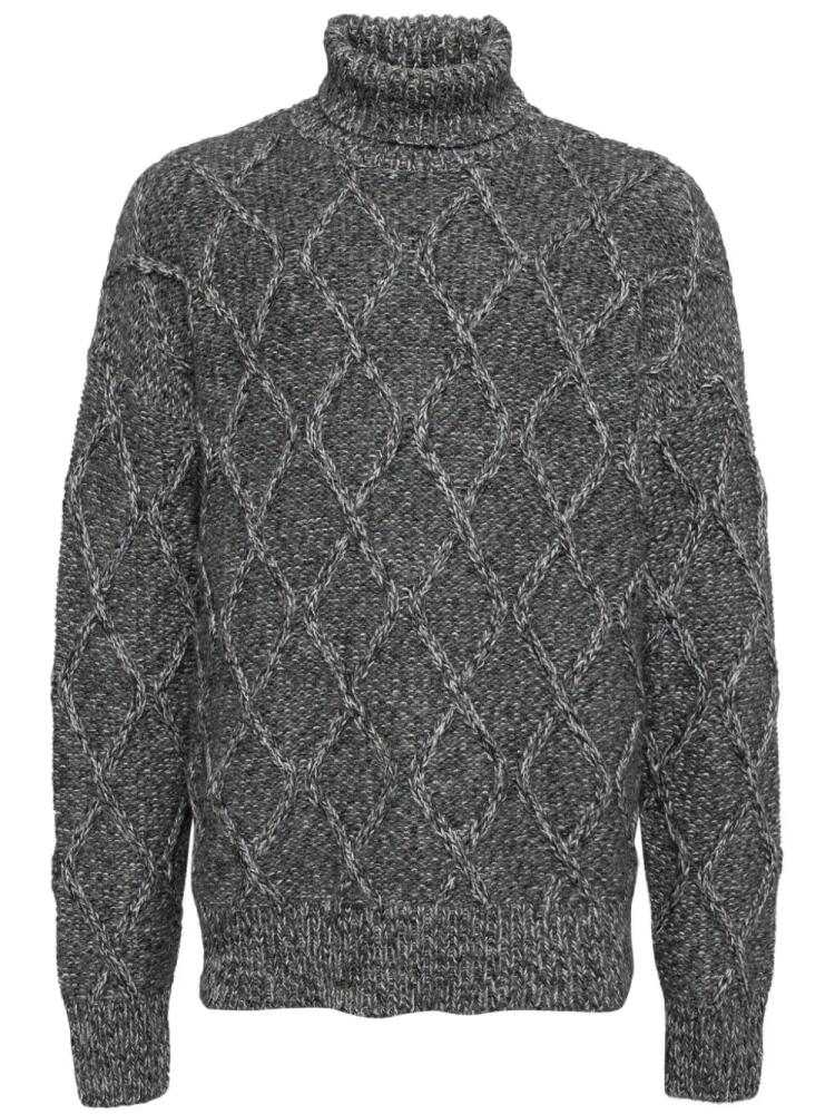 BOSS cable-knitted jumper - Grey Cover