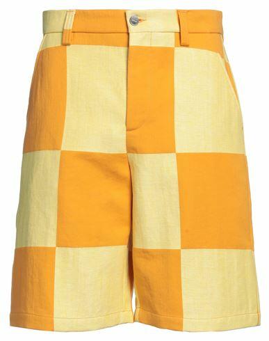 Jacquemus Man Shorts & Bermuda Shorts Orange Cotton, Polyamide Cover