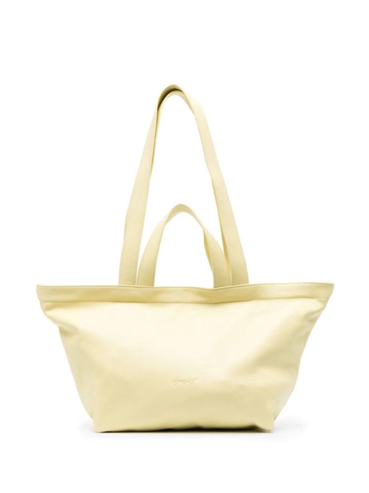 Marsèll logo-embossed zipped tote bag - Yellow Cover