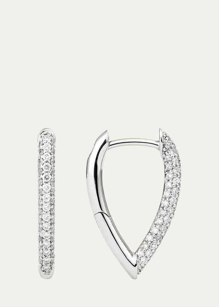 ENGELBERT The Drop Link Earrings, Mini, in White Gold and White Diamonds Cover