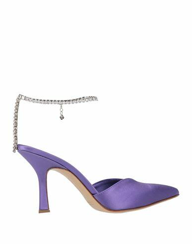 Aldo Castagna Woman Pumps Purple Textile fibers Cover