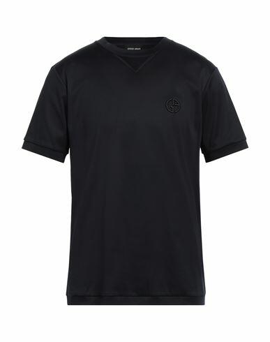 Giorgio Armani Man T-shirt Midnight blue Cotton Cover