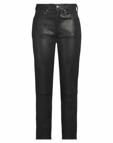 Rag & Bone Woman Pants Black Lambskin Cover