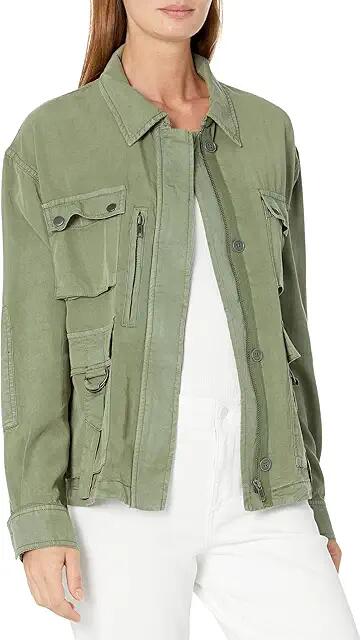 KUT from the Kloth Ingrid Utility Jacket (Olive) Women's Jacket Cover