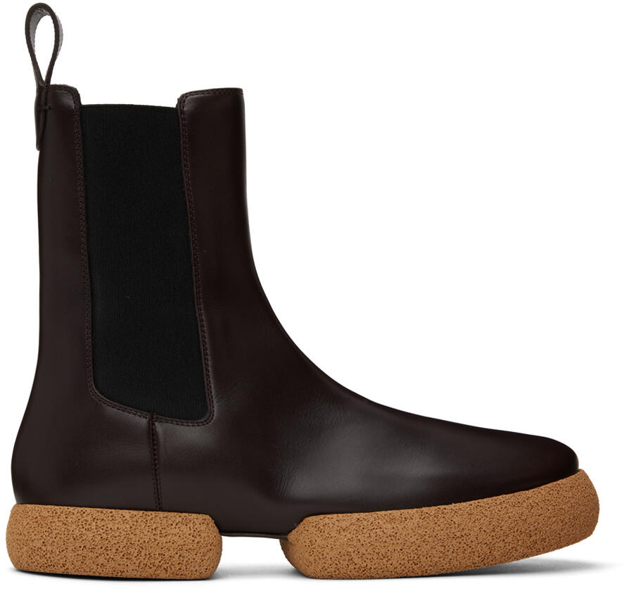 Dries Van Noten Brown Leather Chelsea Boots Cover