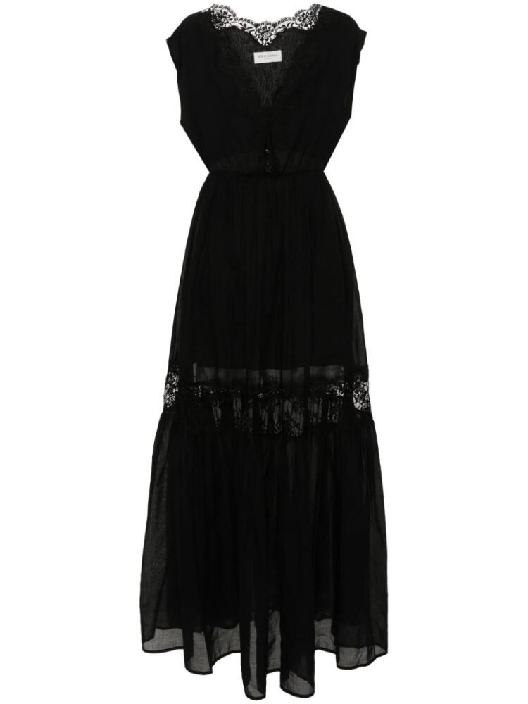 ERMANNO FIRENZE floral-lace maxi dress - Black Cover