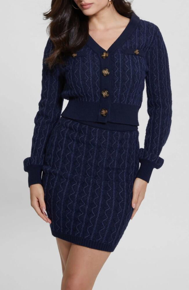 GUESS Tiffany Cardigan in Cobalt/Blue Cover