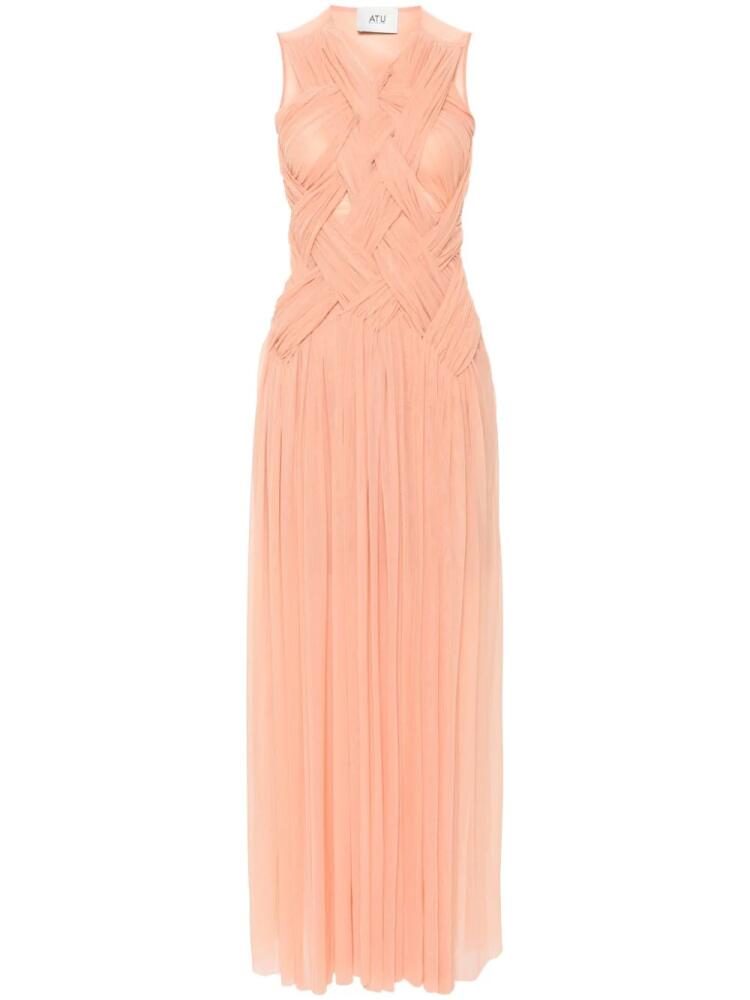 Atu Body Couture pleated gown - Pink Cover