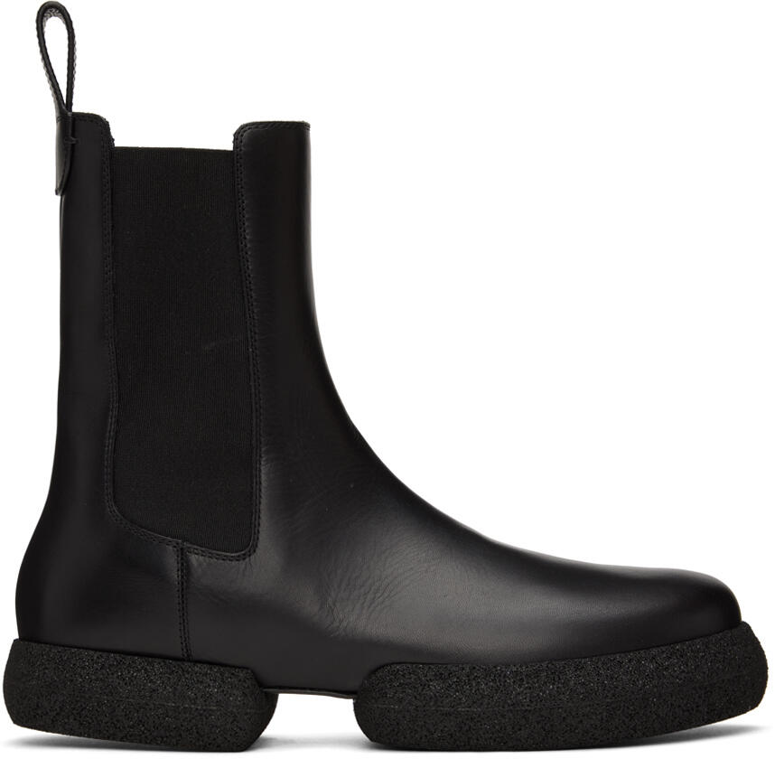 Dries Van Noten Black Platform Chelsea Boots Cover