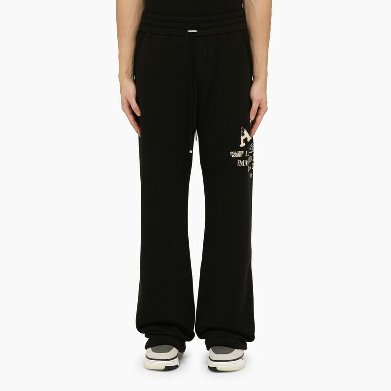 AMIRI Black jogging trousers with logo Cover