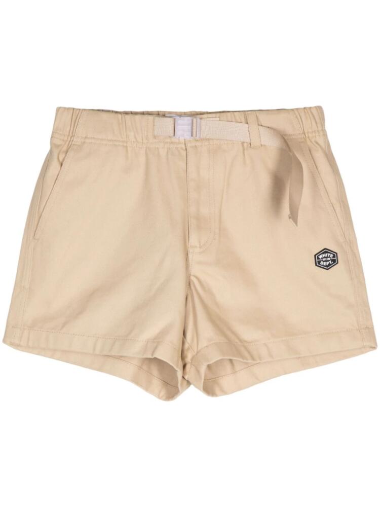 CHOCOOLATE belted cotton shorts - Brown Cover