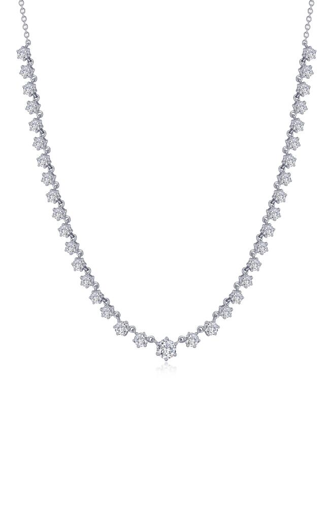 Lafonn Simulated Diamond Tennis Necklace in White Cover