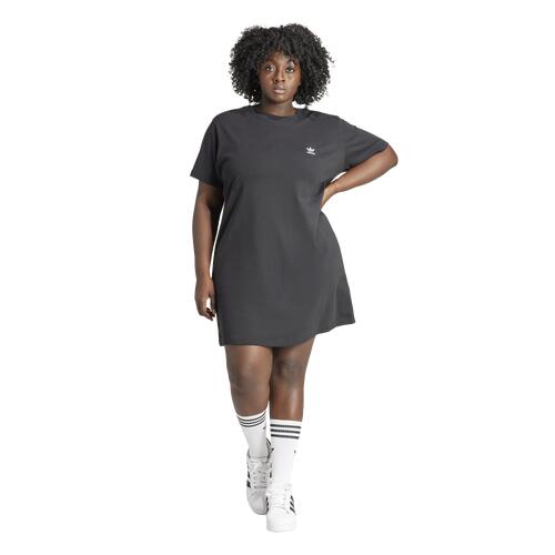 adidas Originals Plus Size Trefoil Dress - Womens Black Cover