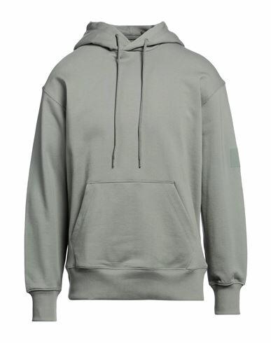 Y-3 Man Sweatshirt Sage green Organic cotton, Elastane Cover