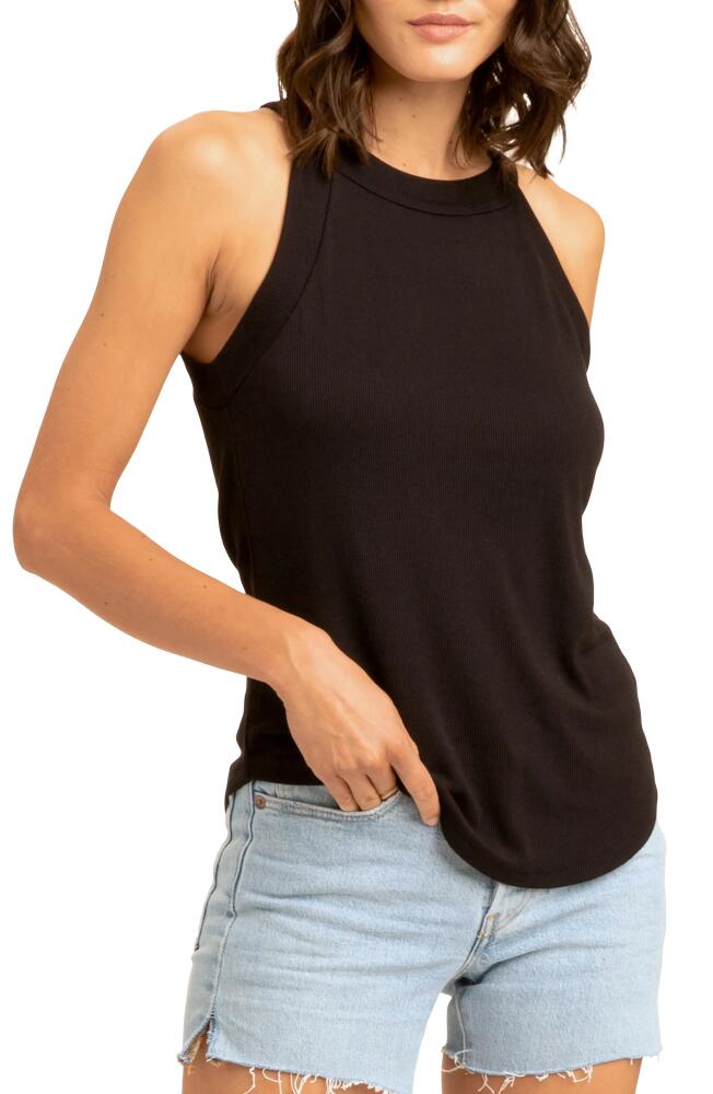 Threads 4 Thought Maresia Feather Ribbed Tank in Black Cover