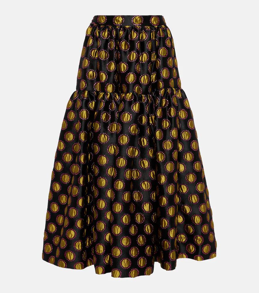 La DoubleJ Oscar jacquard midi skirt Cover