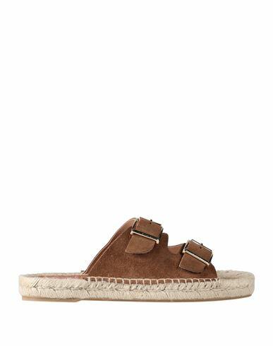 Kanna Woman Espadrilles Camel Soft Leather Cover