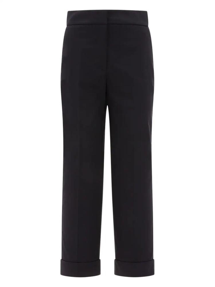 Peserico Straight Cotton Trousers - Black Cover