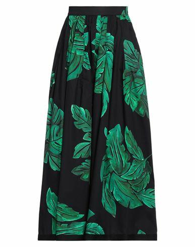 Gentryportofino Woman Maxi skirt Black Cotton Cover