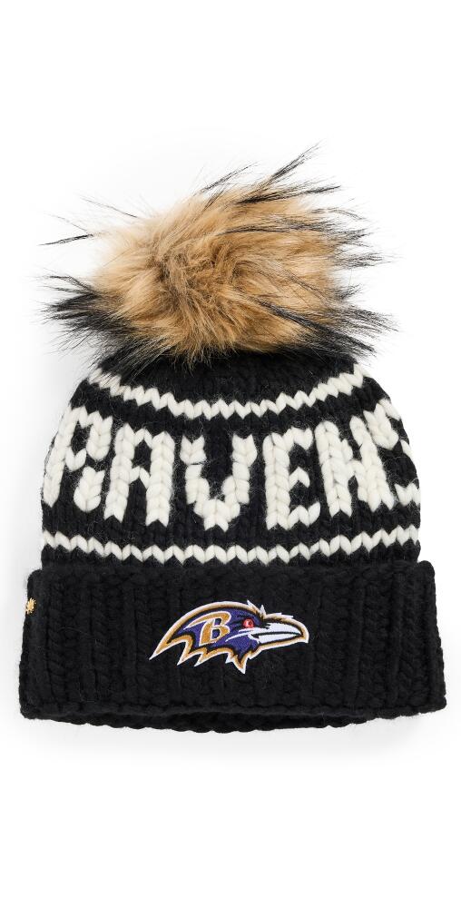 Lele Sadoughi Ravens Beanie Black Cover