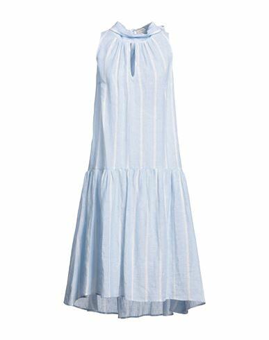 Camicettasnob Woman Midi dress Sky blue Linen Cover