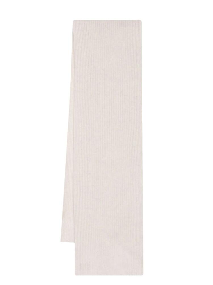 N.Peal short ribbed scarf - Neutrals Cover