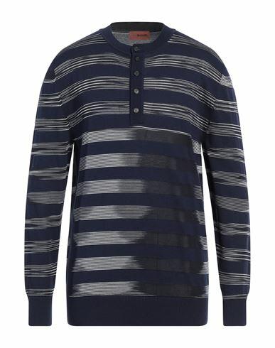 Missoni Man Sweater Navy blue Cotton, Viscose Cover