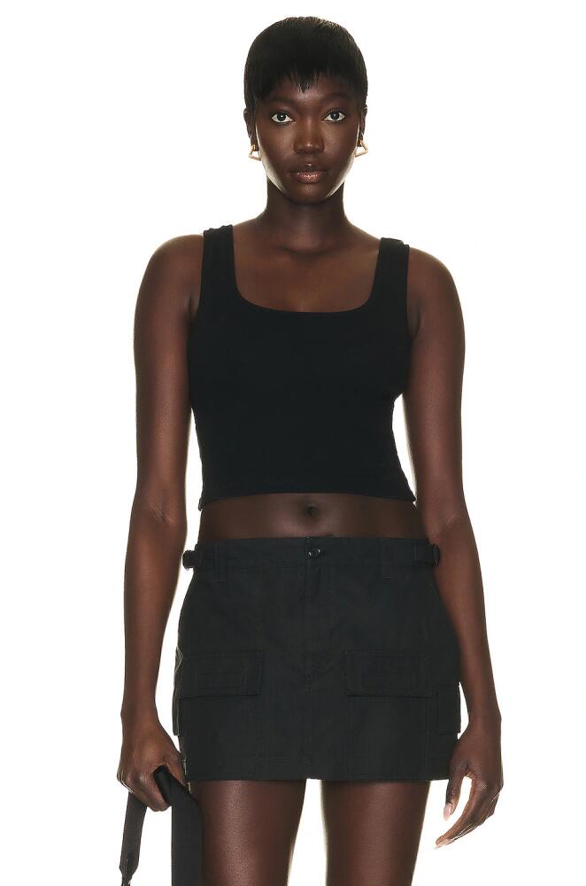 WARDROBE.NYC Crop Tank in Black Cover