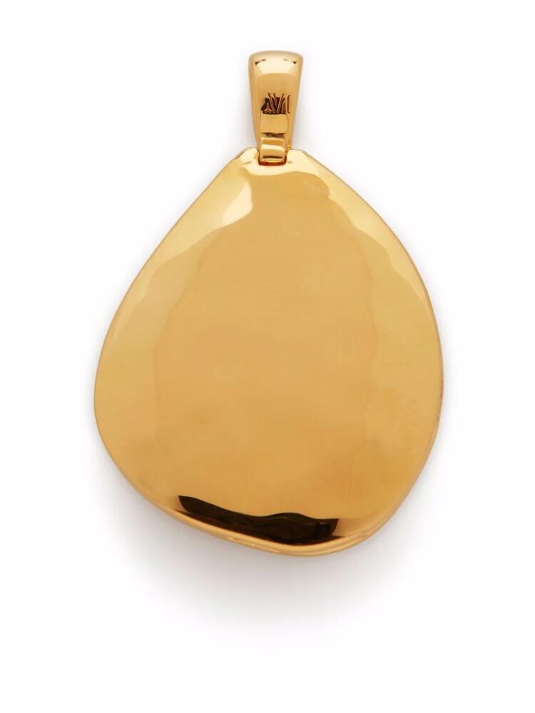 Monica Vinader Deia-pebble locket - Gold Cover