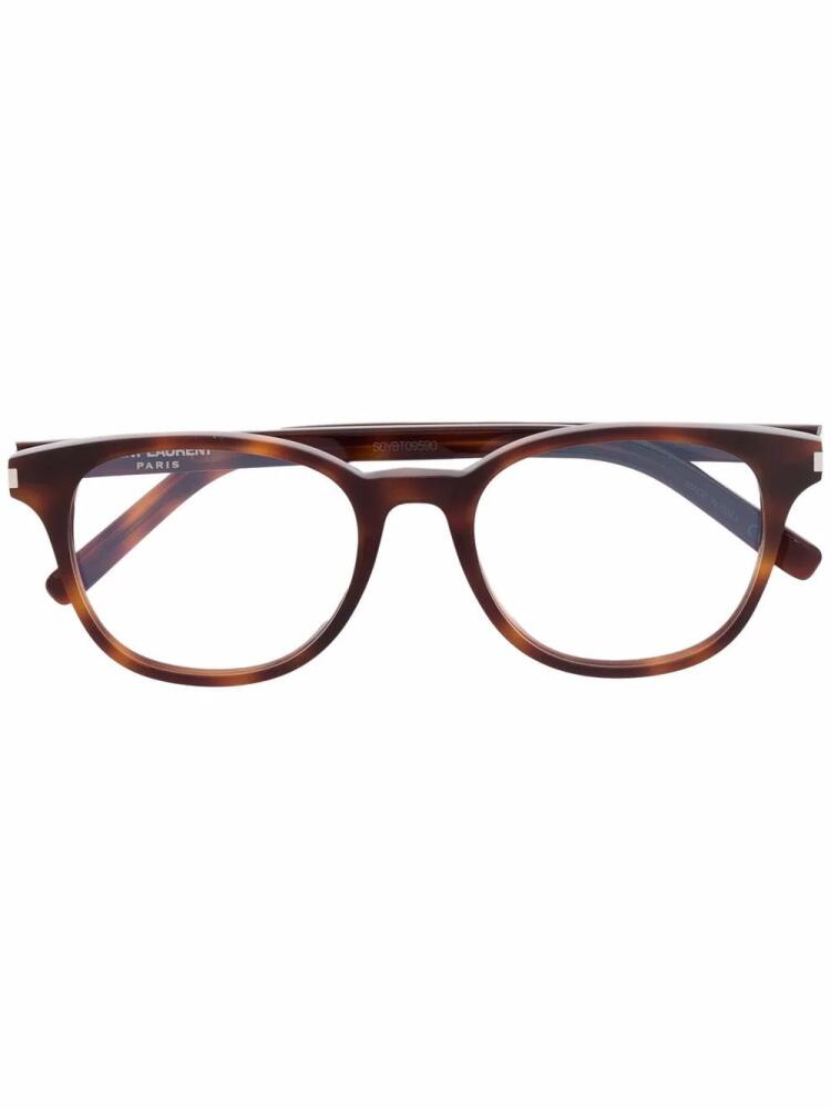 Saint Laurent Eyewear SL523 oval glasses - Brown Cover