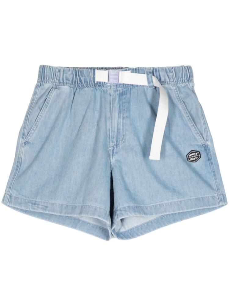 CHOCOOLATE belted cotton shorts - Blue Cover