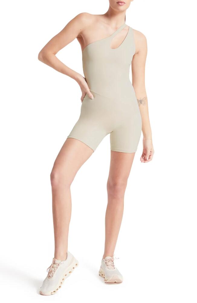 BANDIER Asymmetric Tempo Romper in Pumice Stone Cover