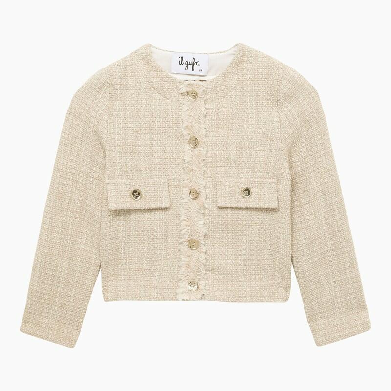 Il Gufo Beige cotton-blend jacket Cover