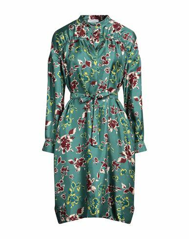 Rosso35 Woman Midi dress Green Silk Cover