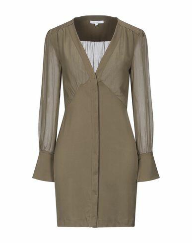 Patrizia Pepe Woman Mini dress Military green Viscose, Elastane, Polyester Cover