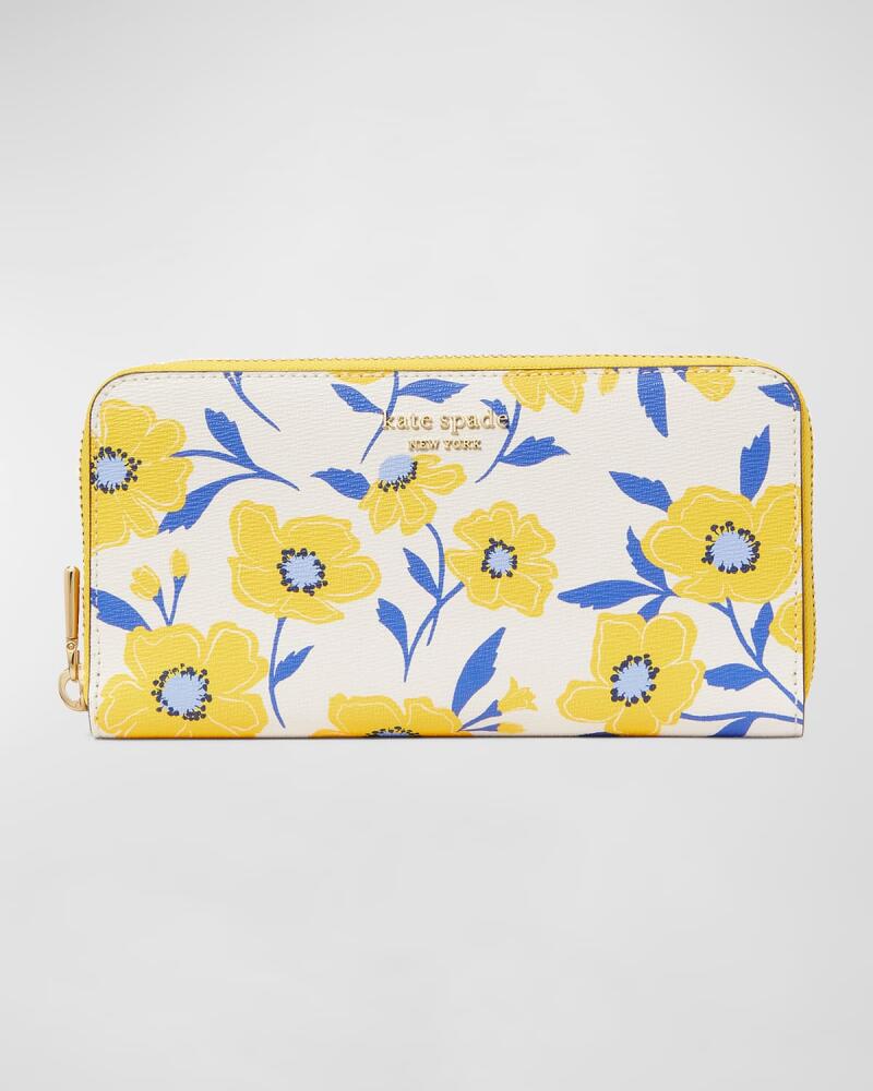 kate spade new york morgan sunshine floral printed continental wallet Cover