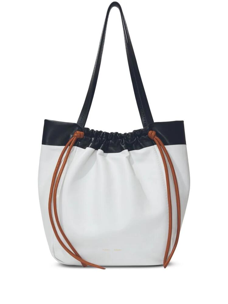 Proenza Schouler colour-block drawstring tote bag - White Cover