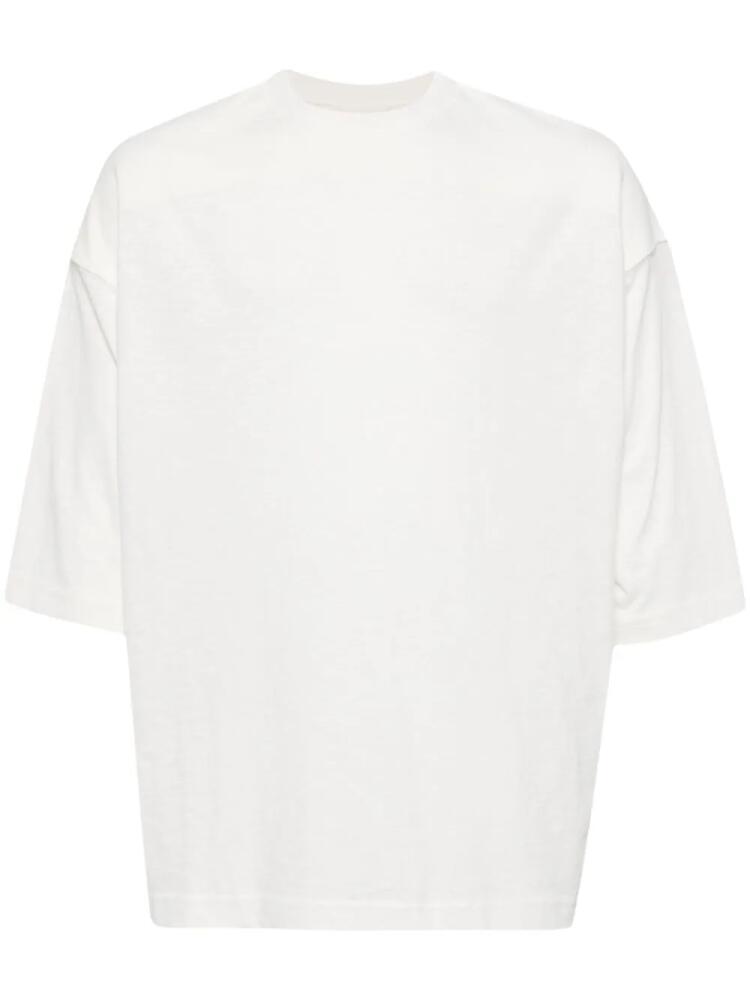 CROQUIS crew-neck cotton T-shirt - White Cover