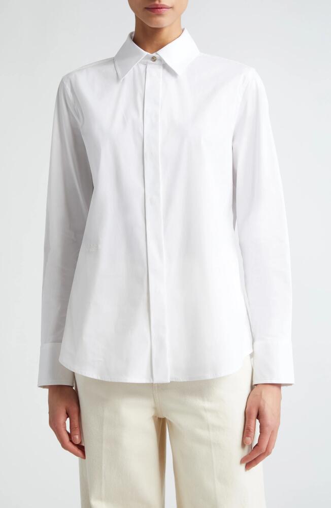 Max Mara Studio Frine Button-Up Shirt in Optical White Cover